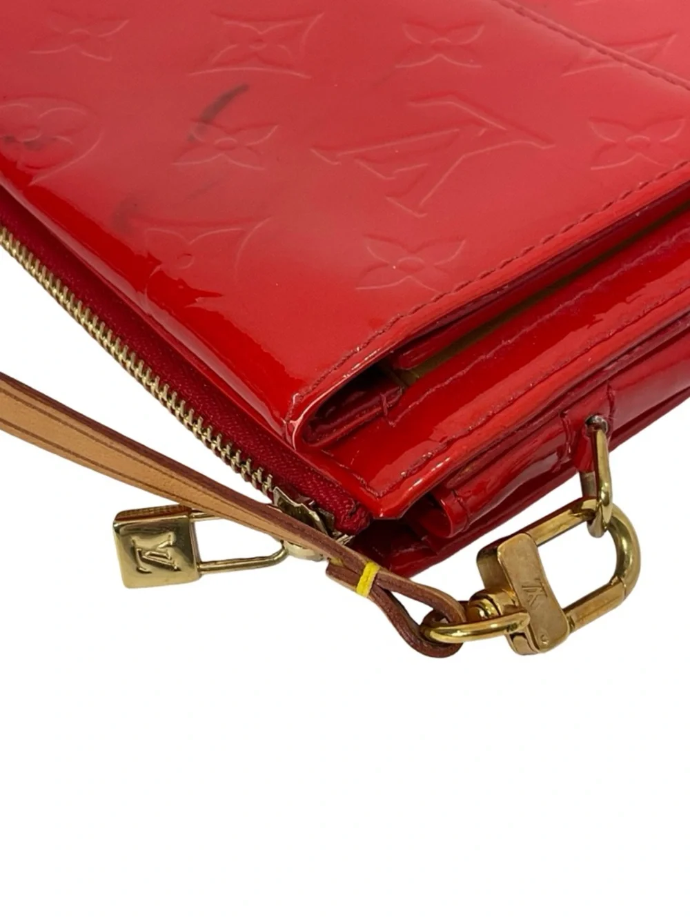 Louis Vuitton Red Monogram Vernis Mott Pochette - Picture 4 of 16